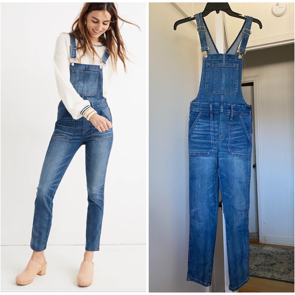 Madewell Skinny Overalls in Jansing Wash size XSP